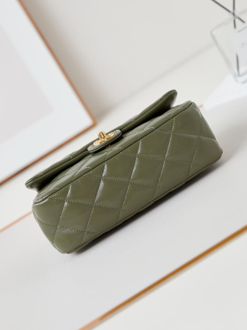 Chanel Mini Flap Bag With Top Handle AS5043 Green