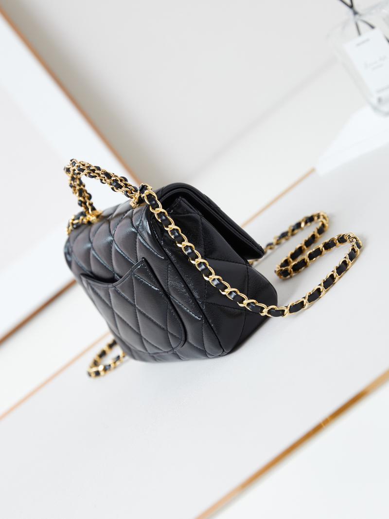 Chanel Mini Flap Bag with Top Handle AS5032 Black