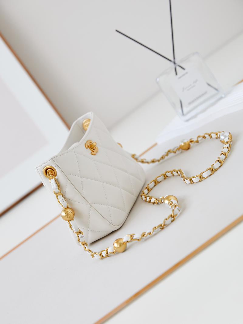 Chanel Mini Shoulder Bag AS4948 White