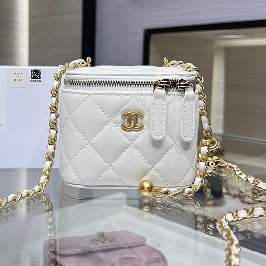 Chanel Mini Vanity Case AP1147 White