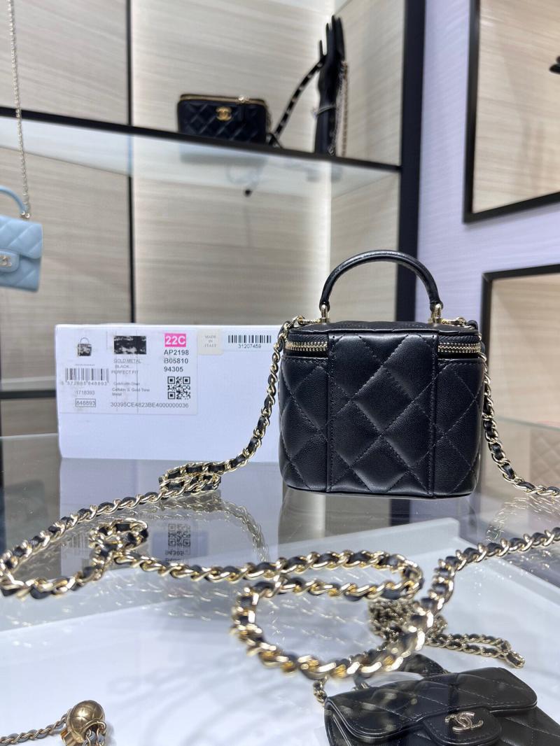 Chanel Mini Vanity With Chain AP2198 Black