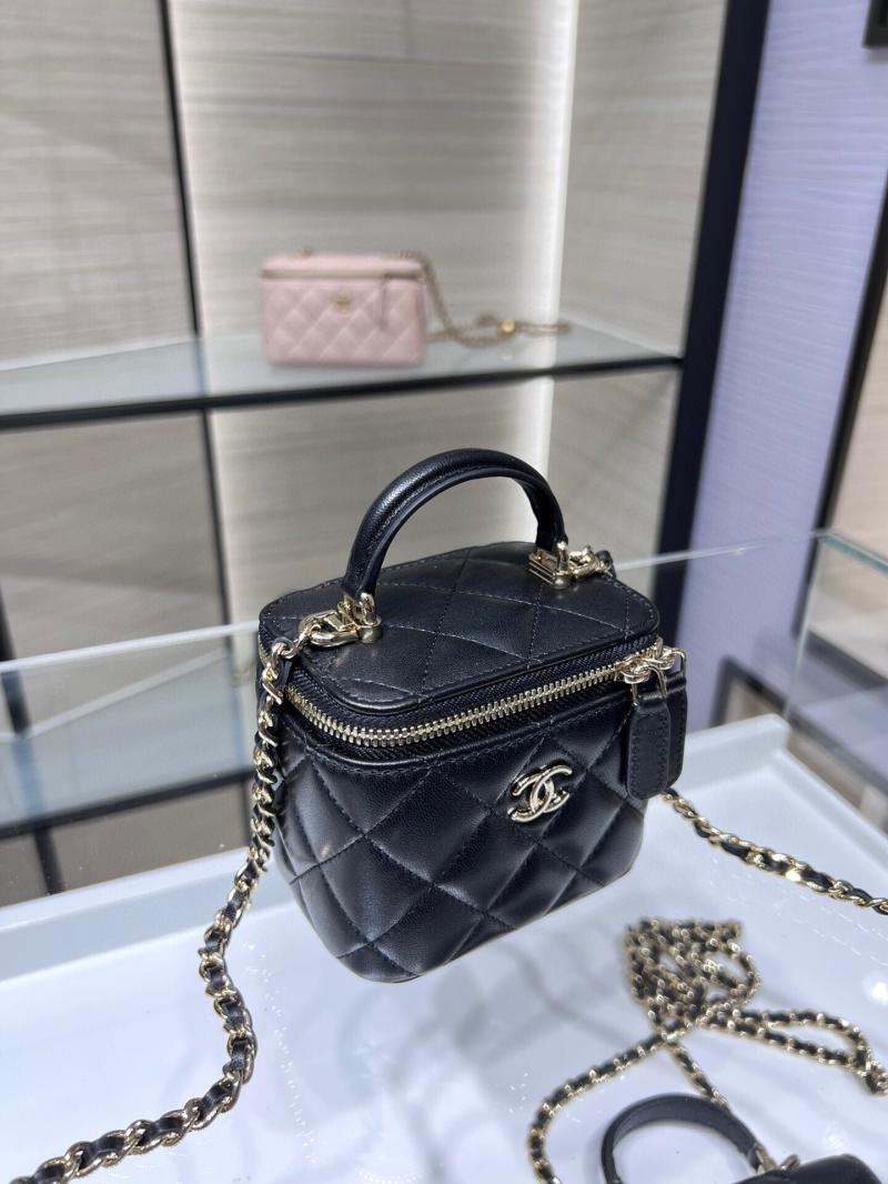 Chanel Mini Vanity With Chain AP2198 Black