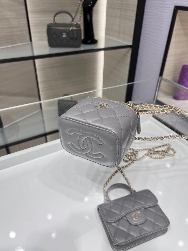 Chanel Mini Vanity With Chain AP2198 Grey