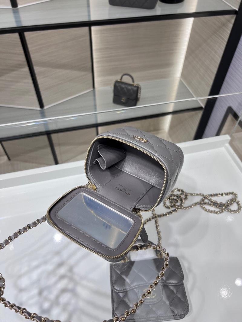 Chanel Mini Vanity With Chain AP2198 Grey