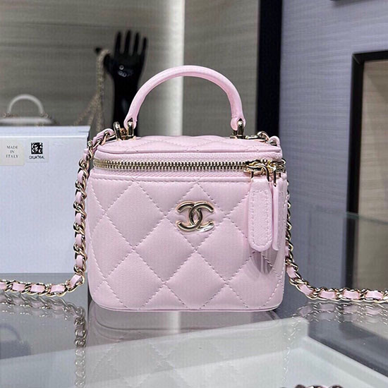 Chanel Mini Vanity With Chain AP2198 Pink