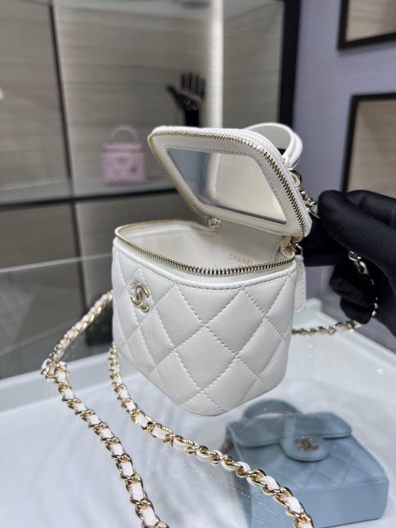 Chanel Mini Vanity With Chain AP2198 White