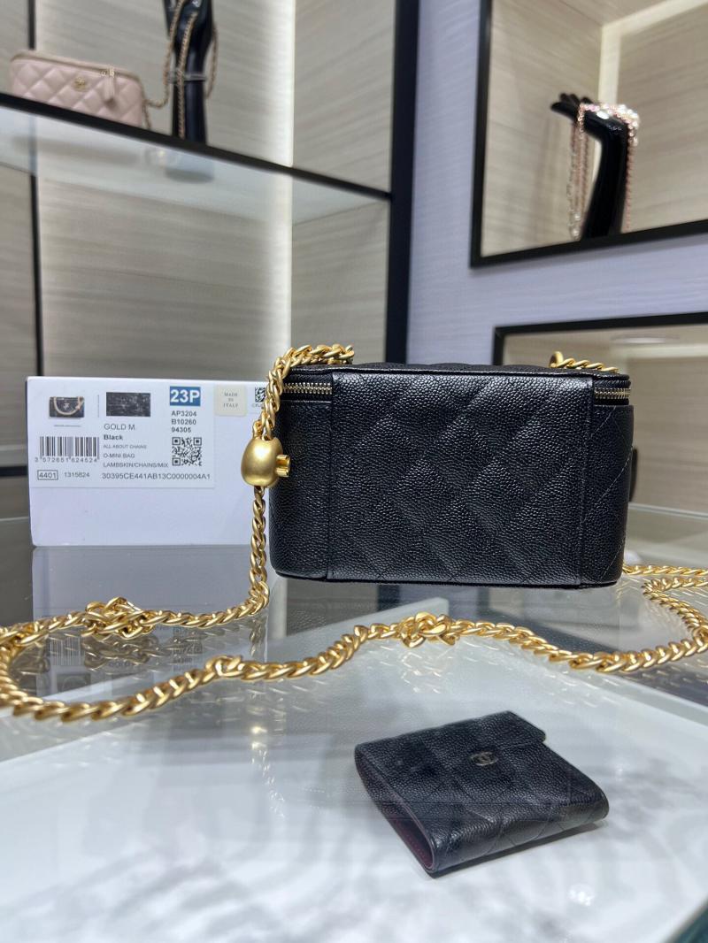 Chanel Vanity Case With Chain AP3204 Black