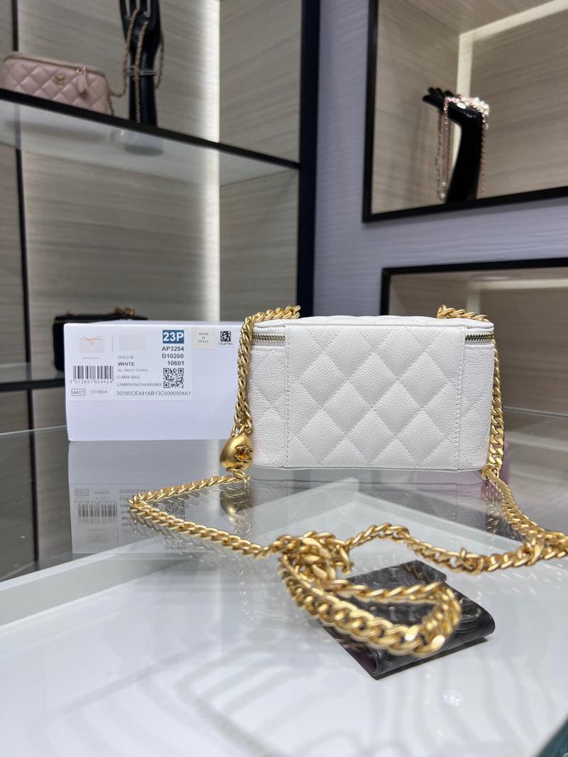 Chanel Vanity Case With Chain AP3204 White