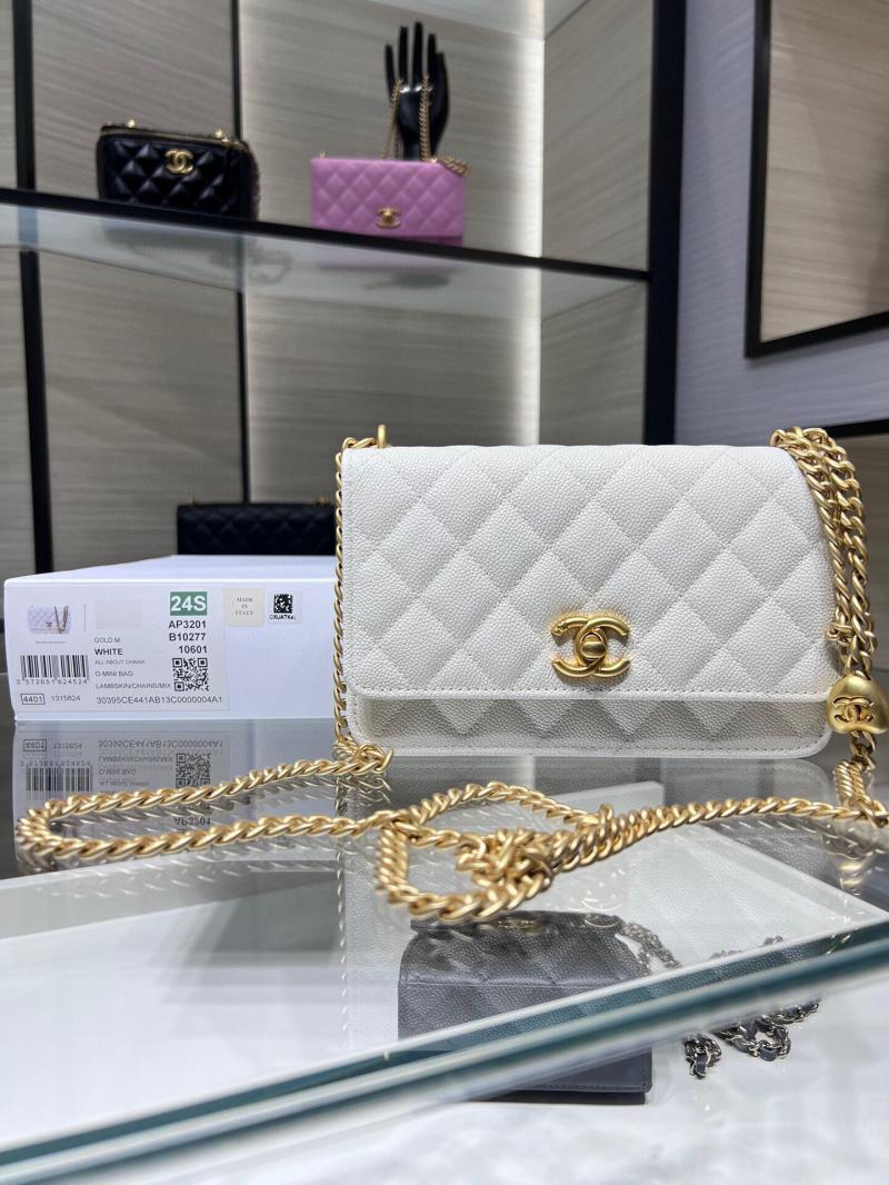 Chanel Woc Chain Wallet AP3201 White