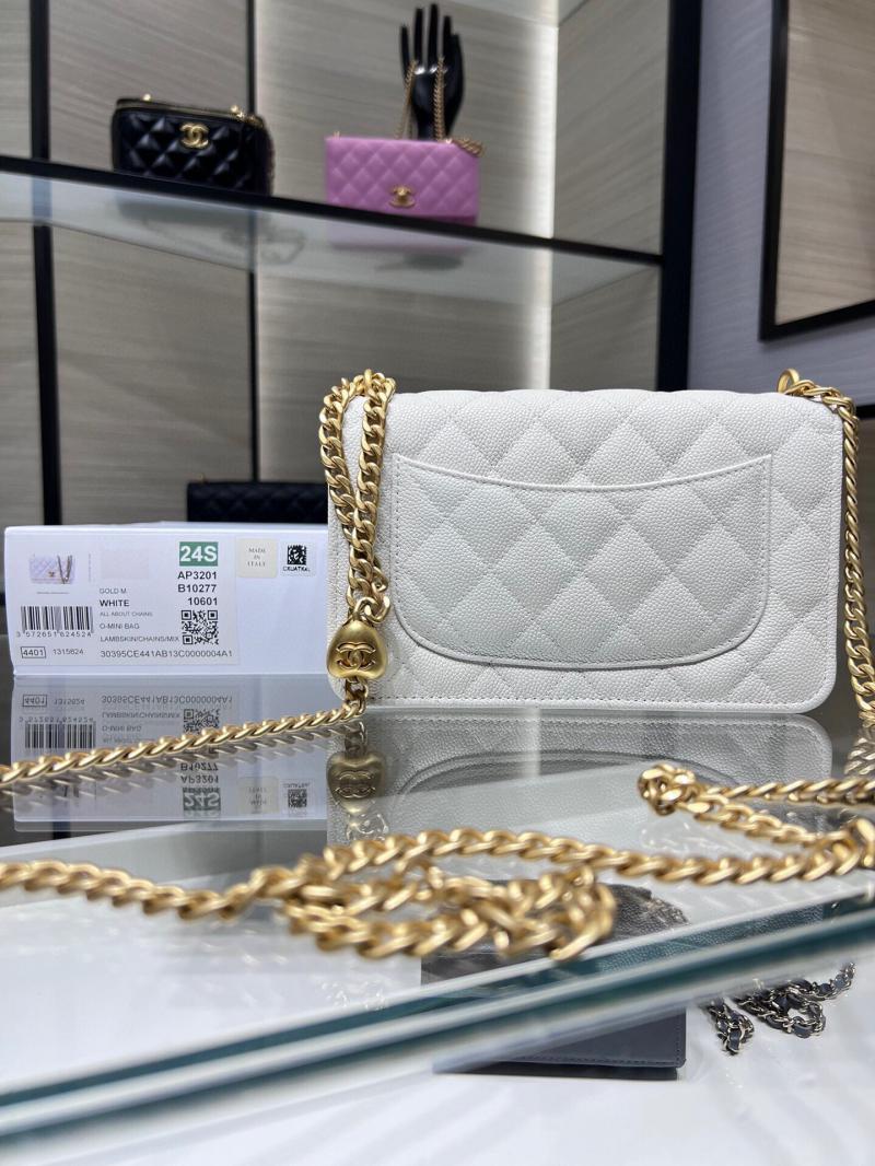 Chanel Woc Chain Wallet AP3201 White