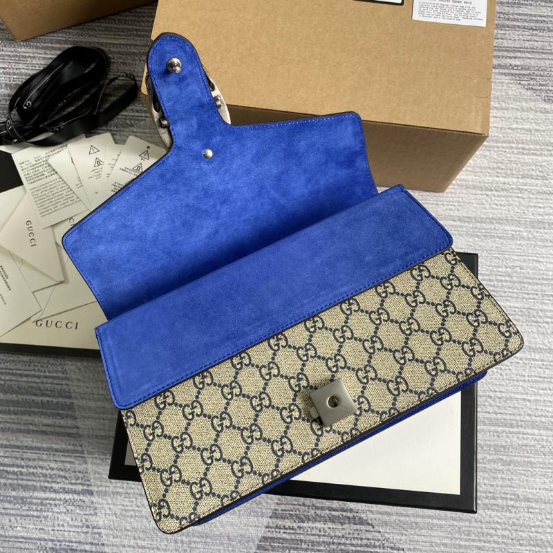 Gucci Dionysus Small Shoulder Bag 400249 with Blue Flower