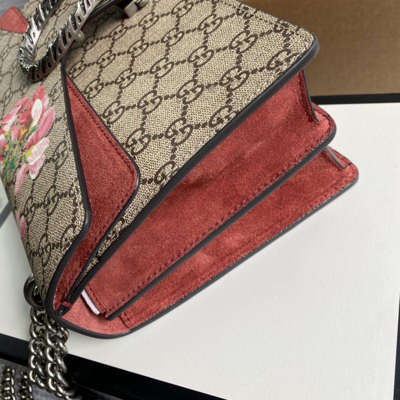 Gucci Dionysus Small Shoulder Bag 400249 with Red Flower