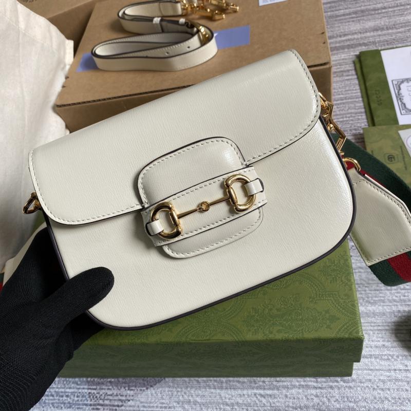 Gucci Horsebit 1955 Mini Bag 658574 White