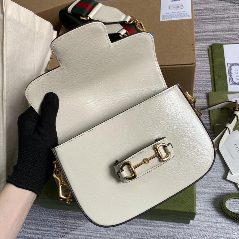 Gucci Horsebit 1955 Mini Bag 658574 White