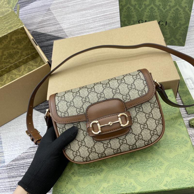 Gucci Horsebit 1955 Mini Shoulder Bag 815205 Brown