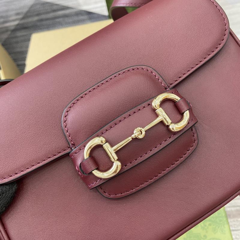 Gucci Horsebit 1955 Mini Shoulder Bag 815205 Burgundy