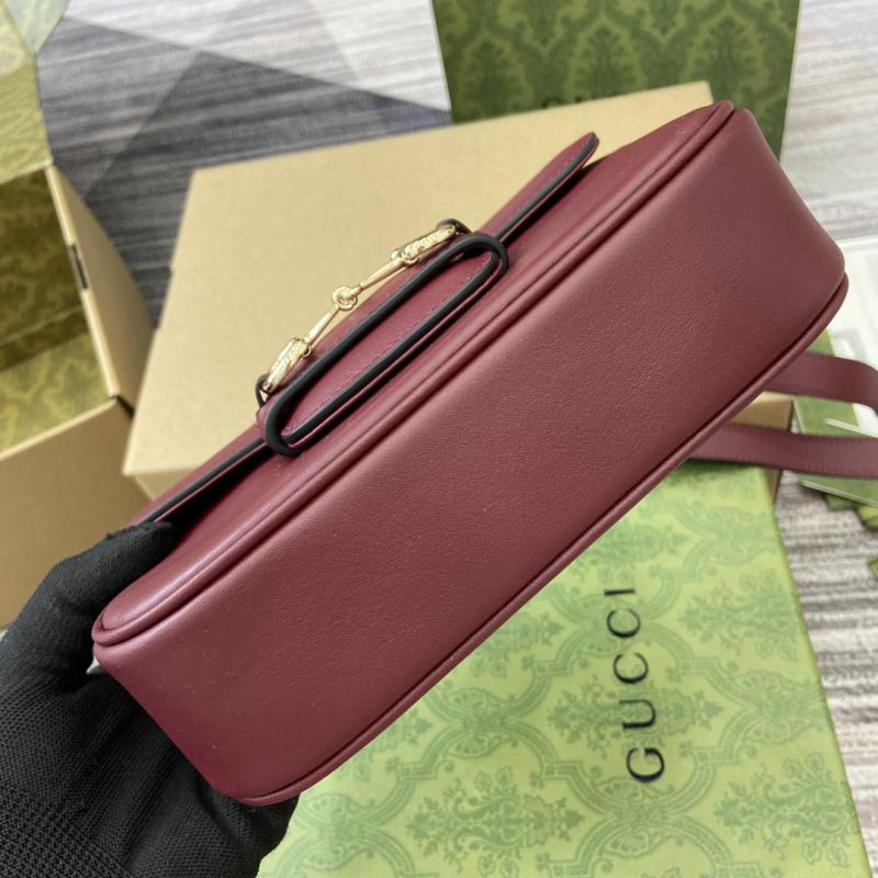 Gucci Horsebit 1955 Mini Shoulder Bag 815205 Burgundy