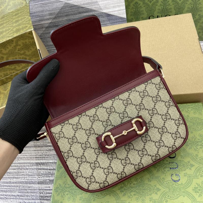 Gucci Horsebit 1955 Mini Shoulder Bag 815205 Burgundy