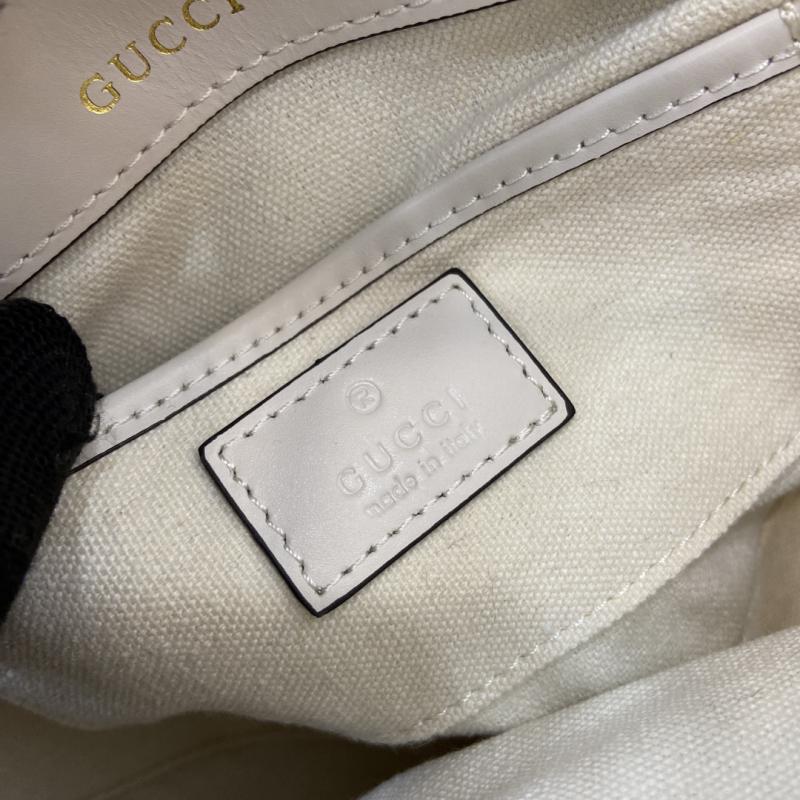 Gucci Horsebit 1955 Mini Shoulder Bag 815205 White