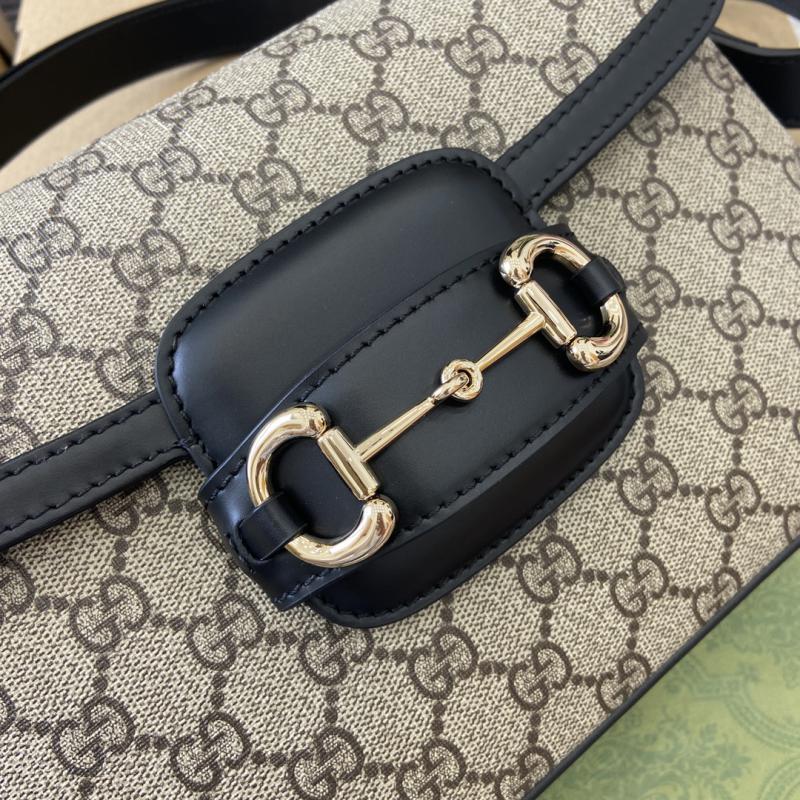 Gucci Horsebit 1955 Small Shoulder Bag 815178 Black