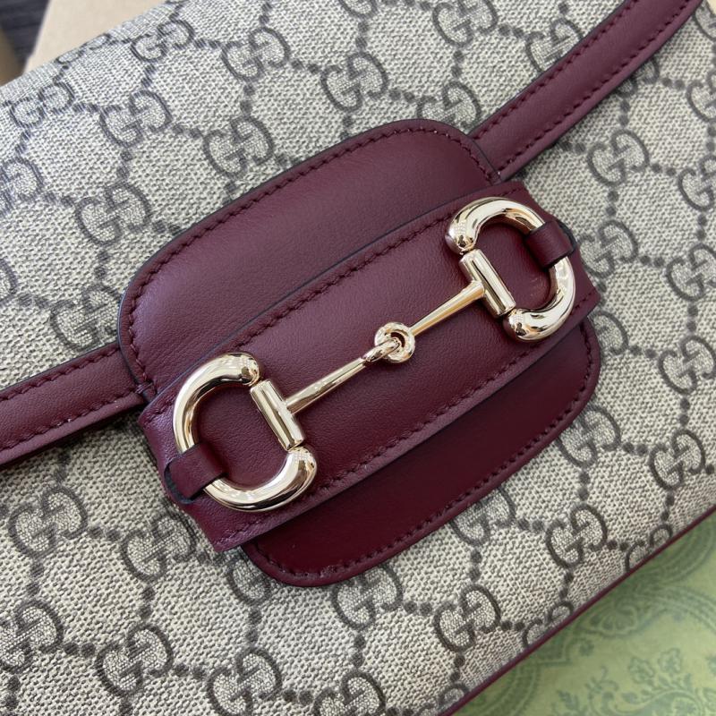 Gucci Horsebit 1955 Small Shoulder Bag 815178 Burgundy