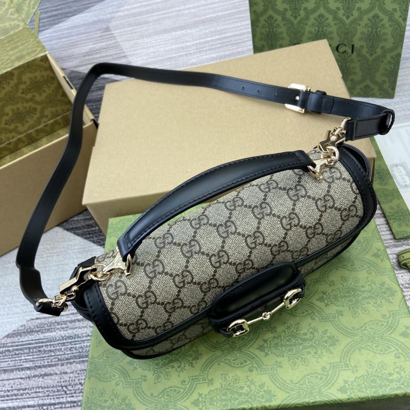 Gucci Horsebit 1955 Small Top Handle Bag 815206 Black