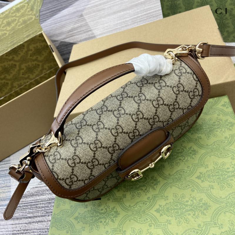 Gucci Horsebit 1955 Small Top Handle Bag 815206 Brown