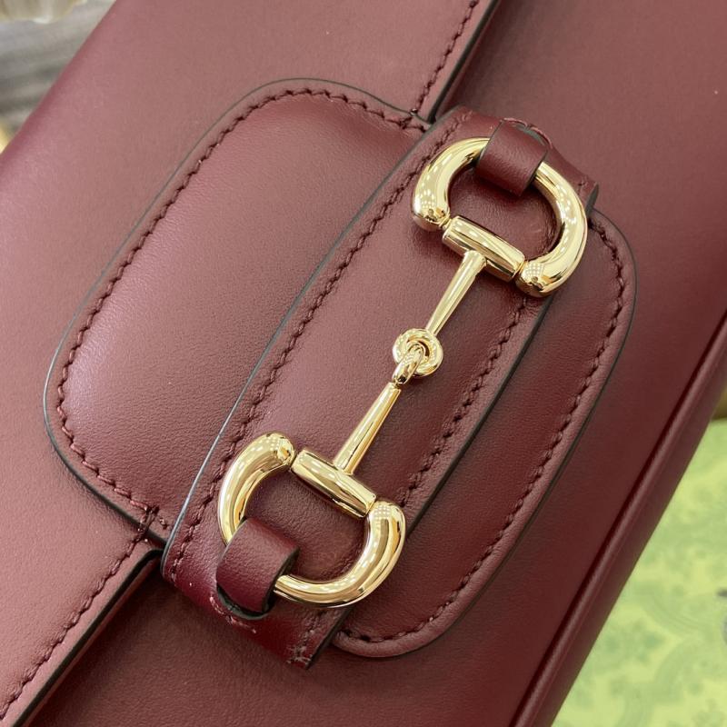 Gucci Horsebit 1955 Small Top Handle Bag 815206 Burgundy