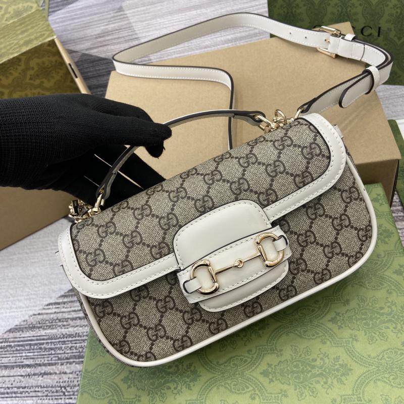 Gucci Horsebit 1955 Small Top Handle Bag 815206 White