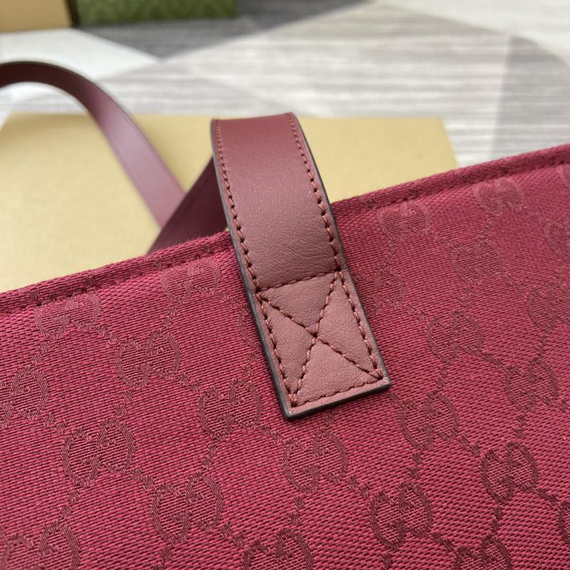 Gucci Large GG Tote Bag 802166 Burgundy