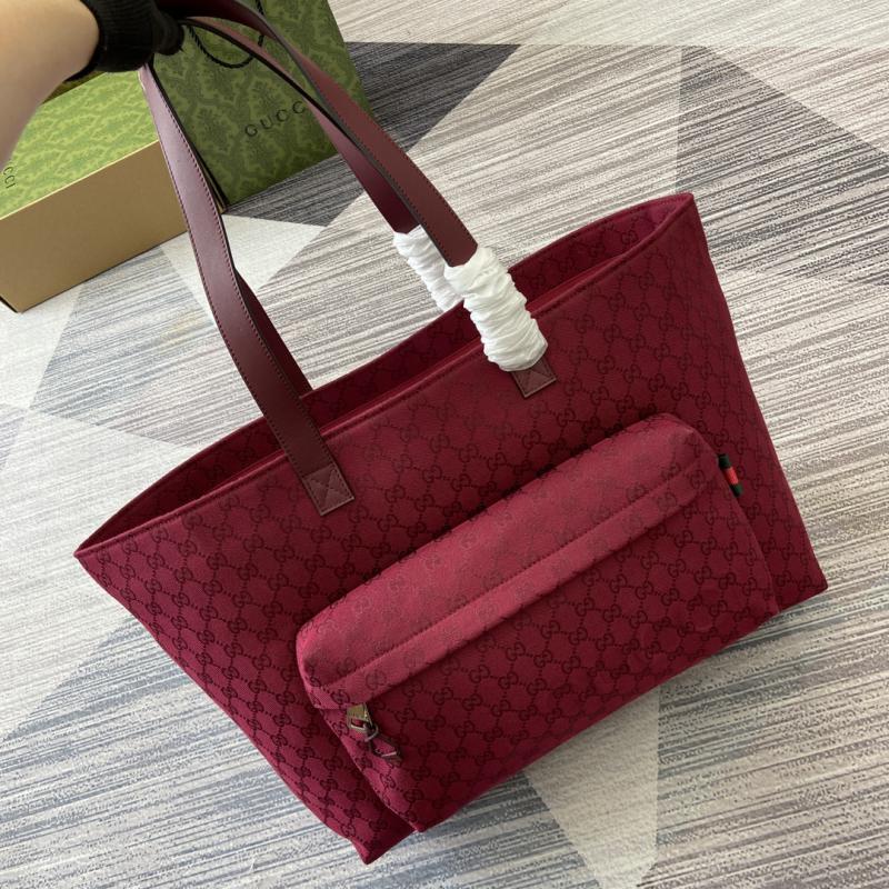 Gucci Large GG Tote Bag 802166 Burgundy