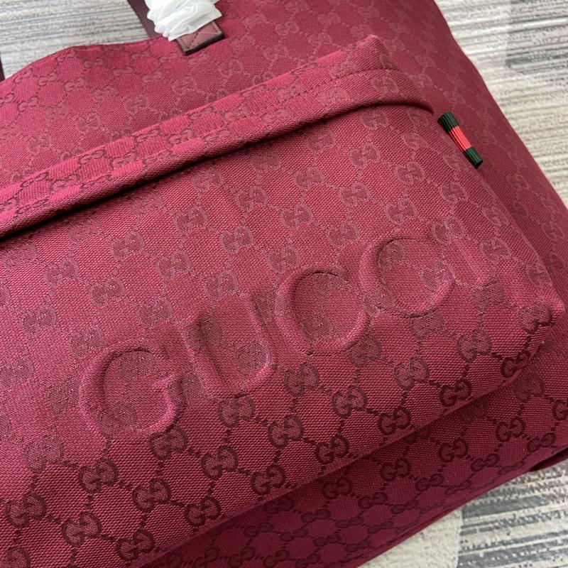 Gucci Large GG Tote Bag 802166 Burgundy