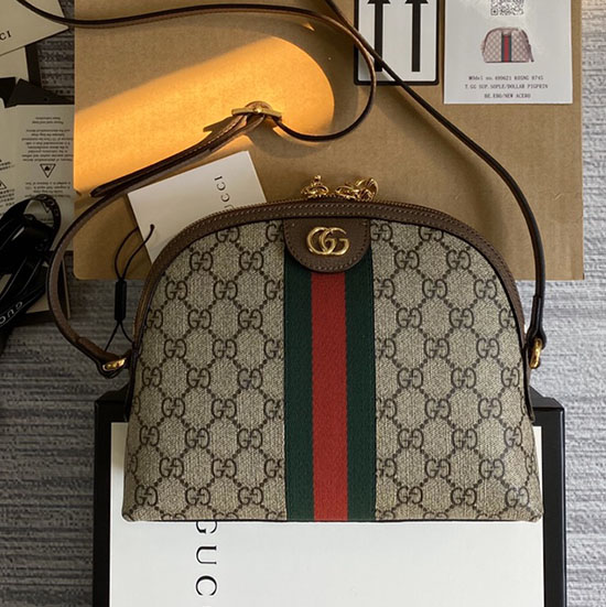 Gucci Ophidia GG Small Shoulder Bag Brown 499621