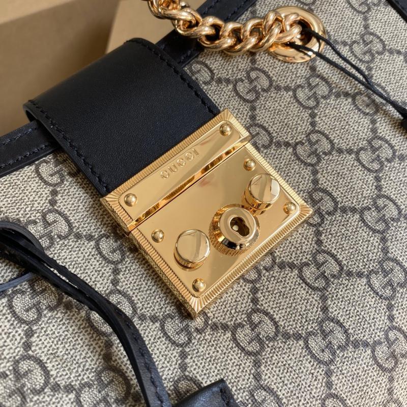 Gucci Padlock GG Small Shoulder Bag 498156 Black