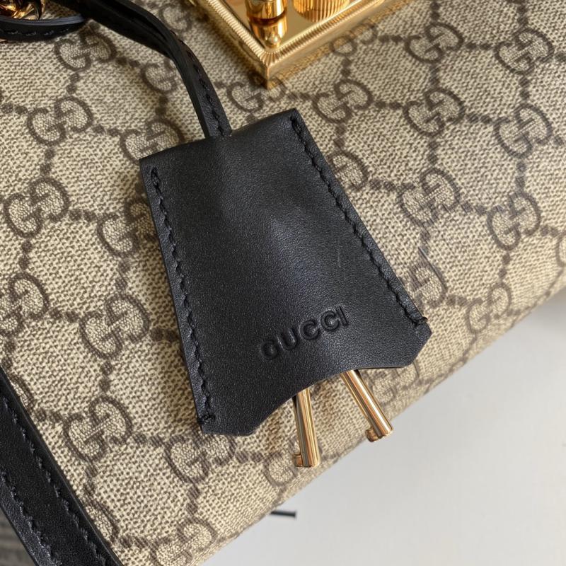 Gucci Padlock GG Small Shoulder Bag 498156 Black