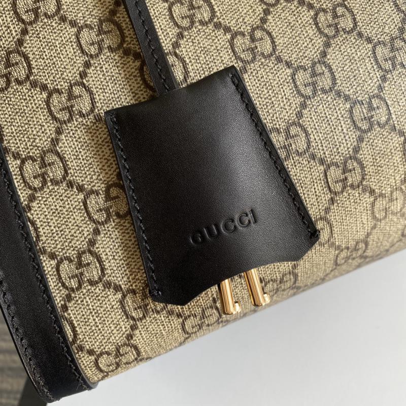 Gucci Padlock GG Supreme Shoulder Bag 479197 Black