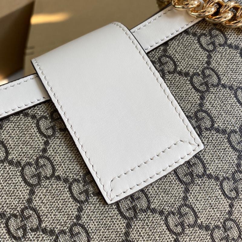 Gucci Padlock GG Supreme Shoulder Bag 479197 White