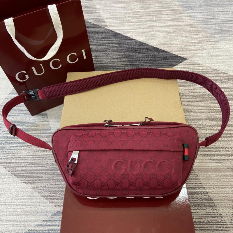 Gucci Small GG Crossbody Bag 802096 Burgundy