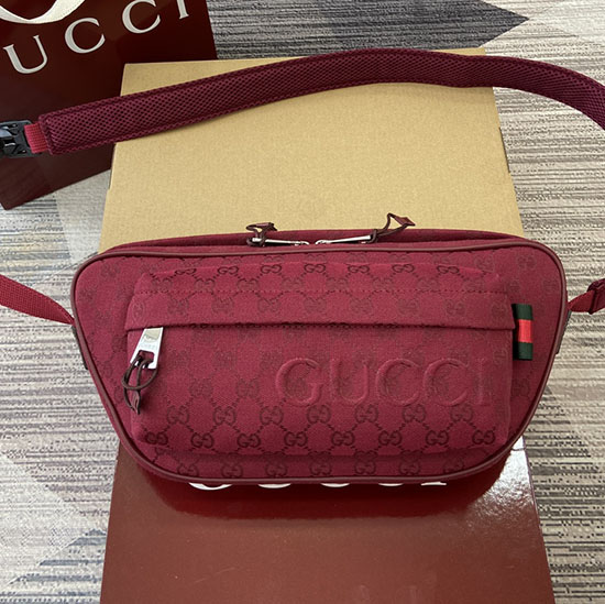 Gucci Small GG Crossbody Bag 802096 Burgundy