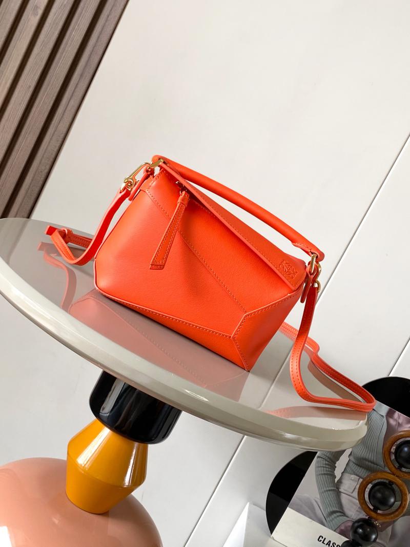 Loewe Classic Calfskin Mini Puzzle Bag Orange L062312