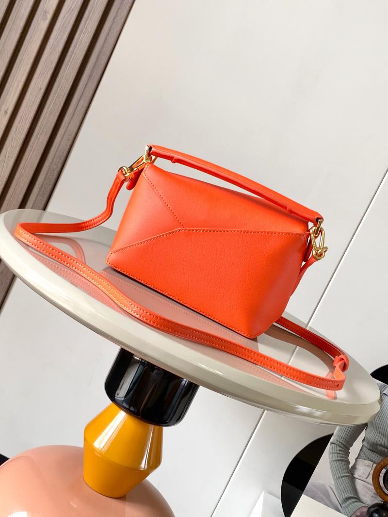 Loewe Classic Calfskin Mini Puzzle Bag Orange L062312