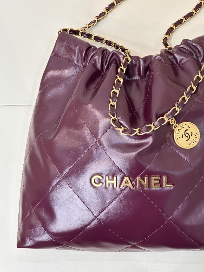 Chanel 22 Handbag AS3261 Burgundy