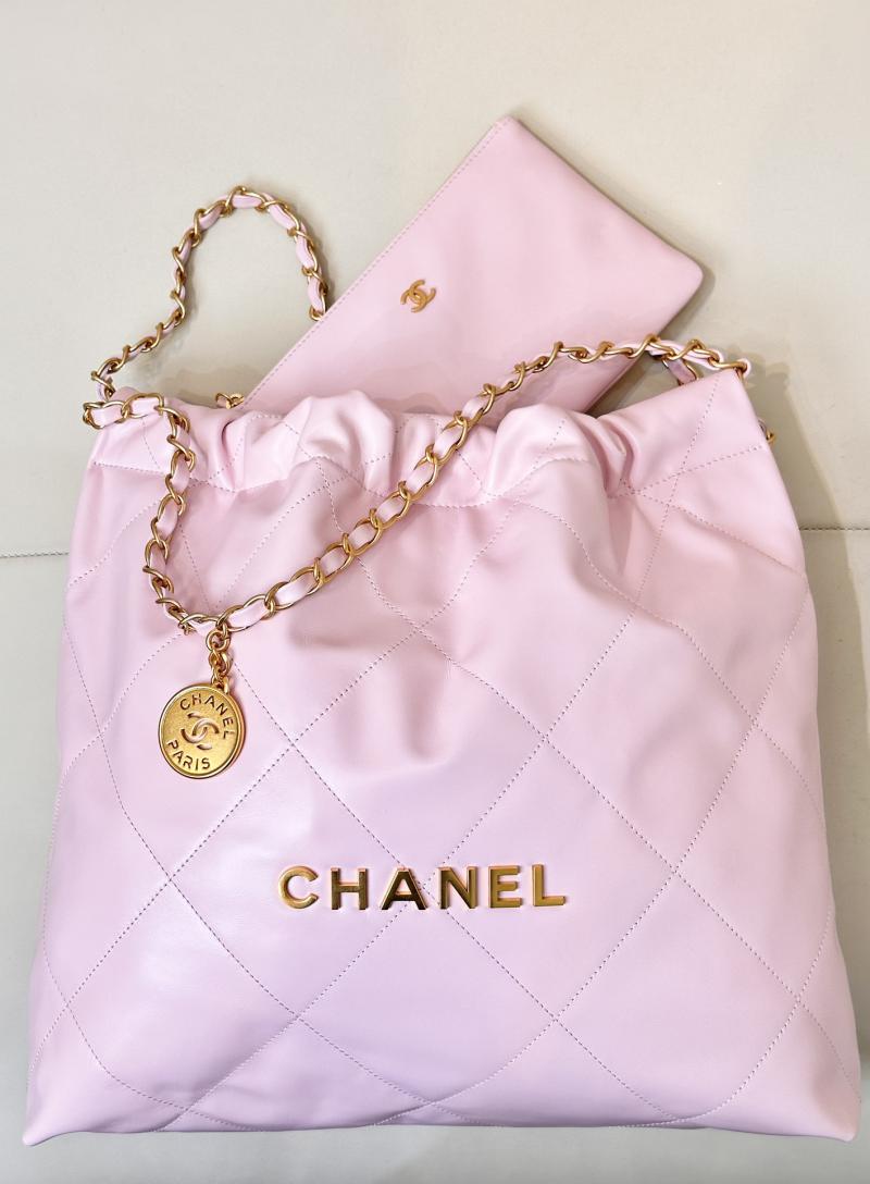 Chanel 22 Handbag AS3261 Pink