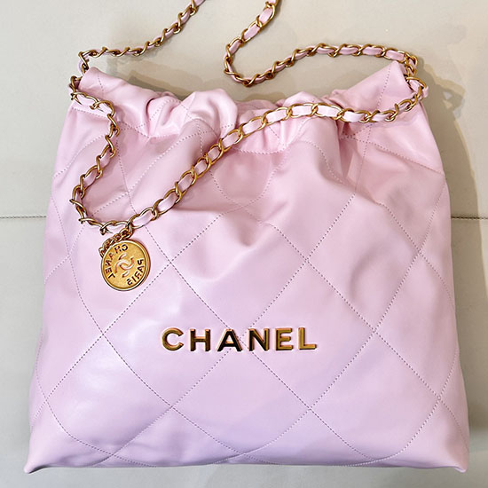 Chanel 22 Handbag AS3261 Pink