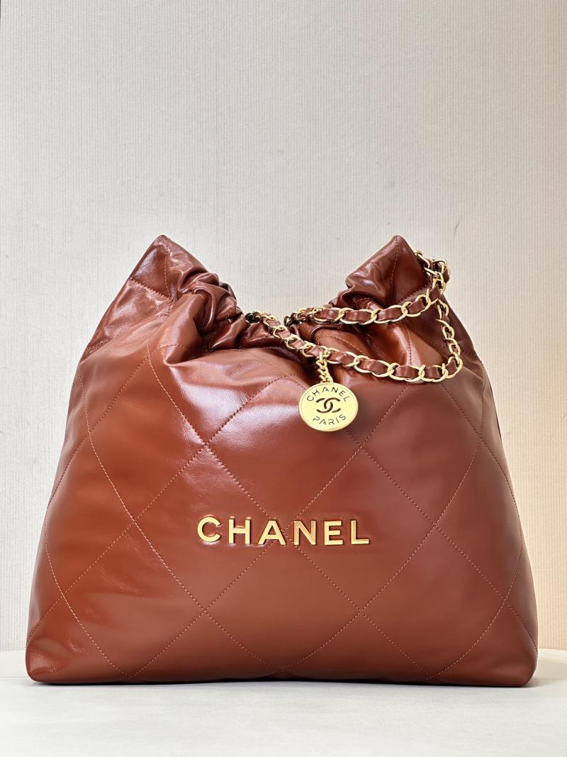 Chanel 22 Handbag AS3261 Tan