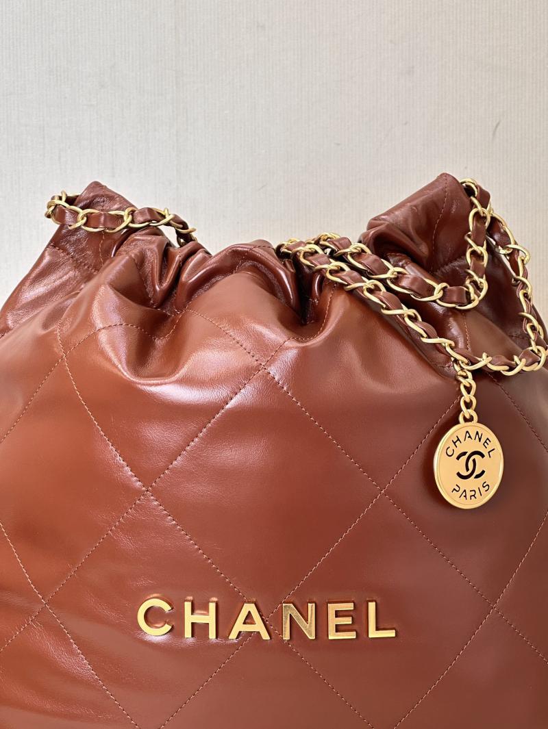 Chanel 22 Handbag AS3261 Tan