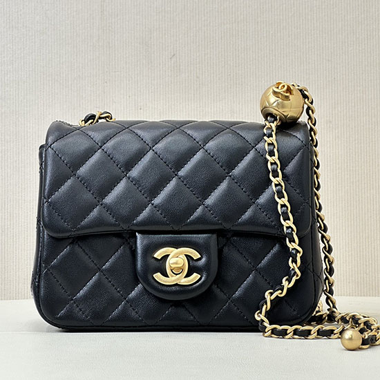 Chanel Lambskin Flap Bag AS1786 Black