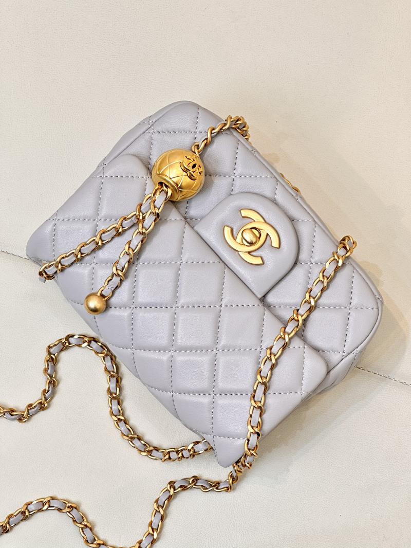 Chanel Lambskin Flap Bag AS1786 Grey