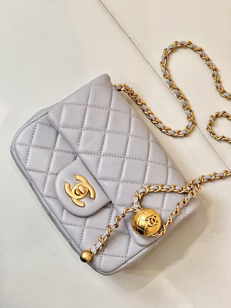 Chanel Lambskin Flap Bag AS1786 Grey