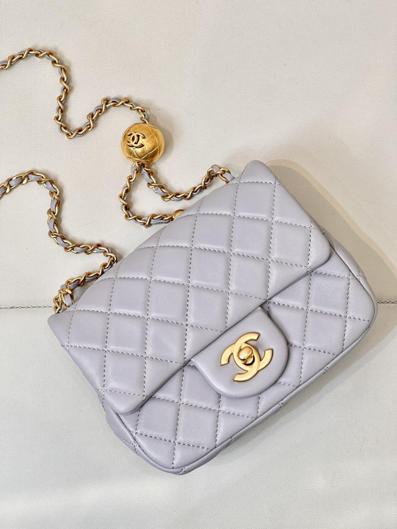 Chanel Lambskin Flap Bag AS1786 Grey